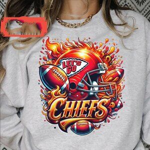 Kansas City Chiefs Football Sweatshirt KC Chiefs Sweater Lets Go Chiefs Shirt